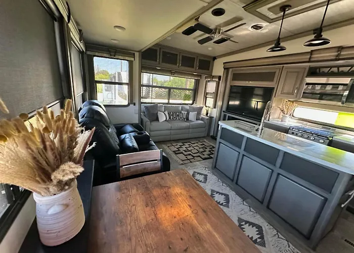 Vakantiehuis Olson Rv- Set Up For At The Will Rogers Memorial Center Fort Worth